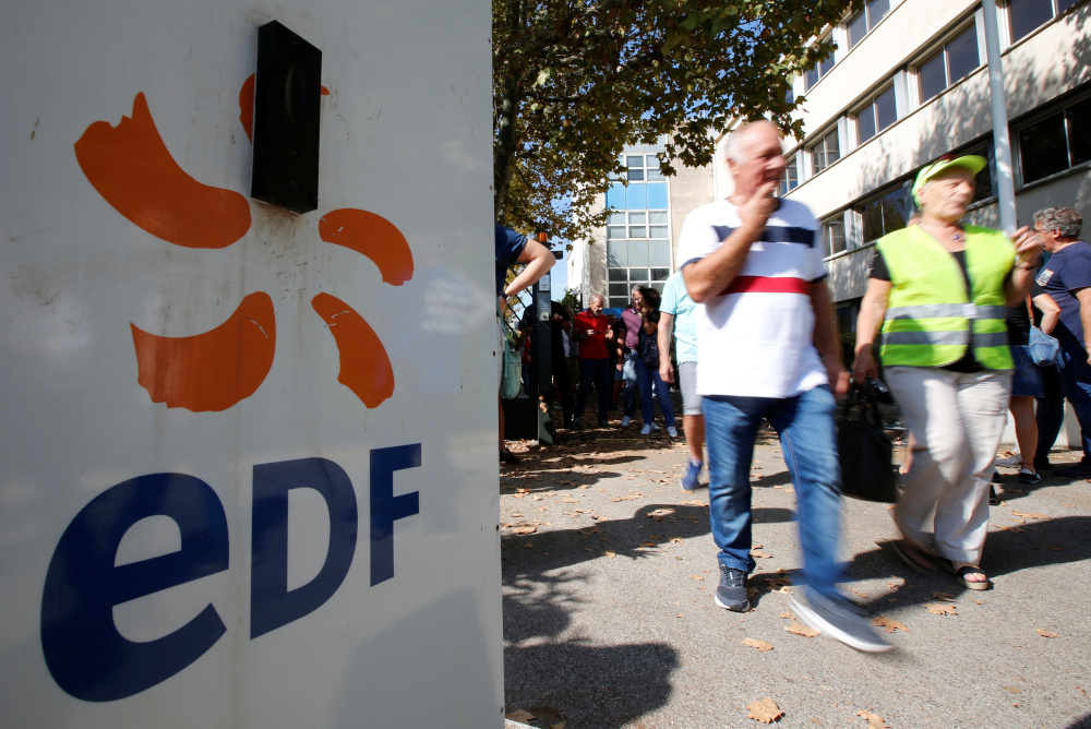 Employees of France's EDF energy company attend a demonstration against the announced u00e2u20acu02dcProject Herculeu00e2u20acu2122 restructuring plan, in Marseille September 19, 2019. u00e2u20acu201d Reuters pic