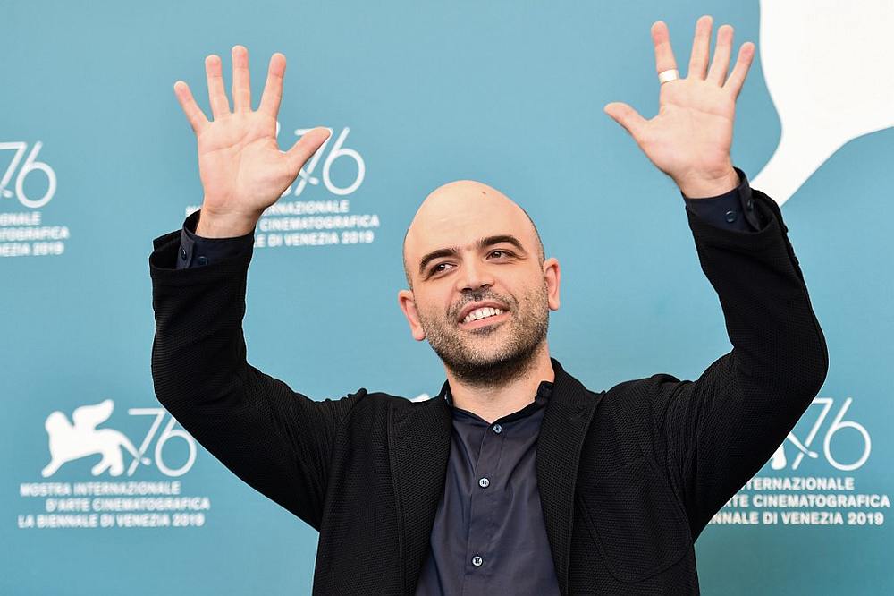 Italian writer Roberto Saviano at a photocall for the film 'ZeroZeroZero' during the 76th Venice Film Festival September 5, 2019. u00e2u20acu201d AFP pic