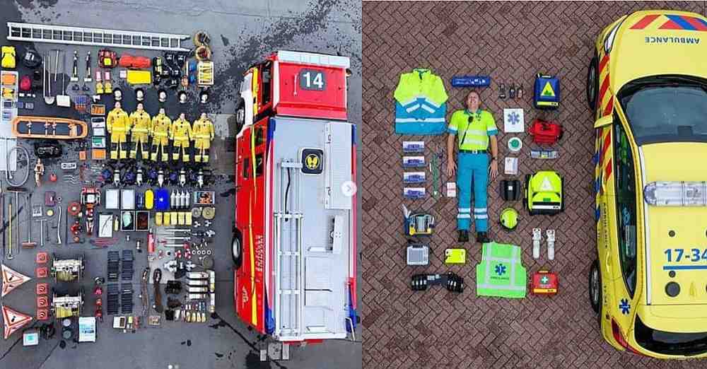 Police, fire and medical services from around the world have joined in #UnboxChallenge. — Image from OhBulan