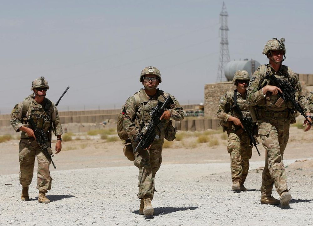 File picture shows US troops patrolling at an Afghan National Army (ANA) Base in Logar province, Afghanistan, August 7, 2018. u00e2u20acu201d Reuters pic