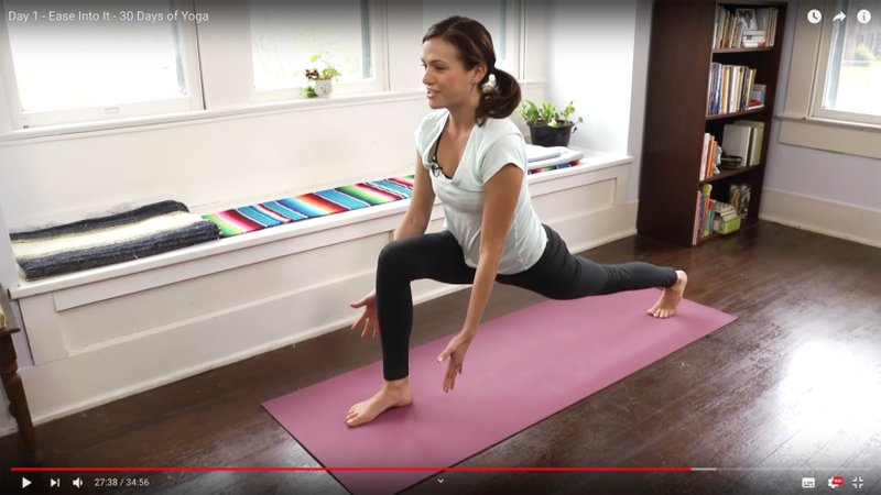 'Day 1: Ease Into It u00e2u20acu2022 30 Days of Yoga' by Yoga with Adriene on YouTube. u00e2u20acu2022 Screenshot via YouTube/Yoga With Adriene