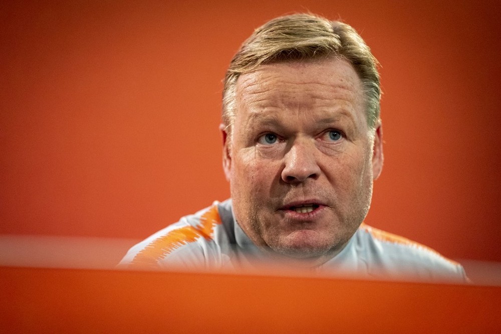 Netherlandsu00e2u20acu2122 coach Ronald Koeman looks on during a press conference in Zeist October 7, 2019, ahead of the Euro 2020 qualifying match with Northern Ireland on October 10. u00e2u20acu201d AFP pic