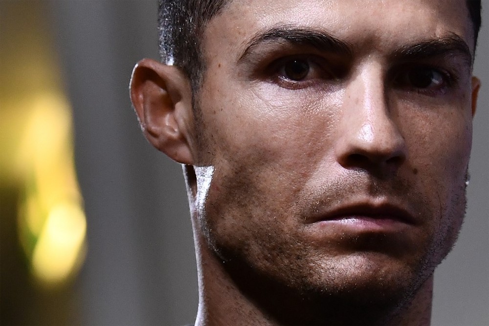 Juventusu00e2u20acu2122 Cristiano Ronaldo looks on during a press conference in Turin October 21, 2019. u00e2u20acu201d AFP pic