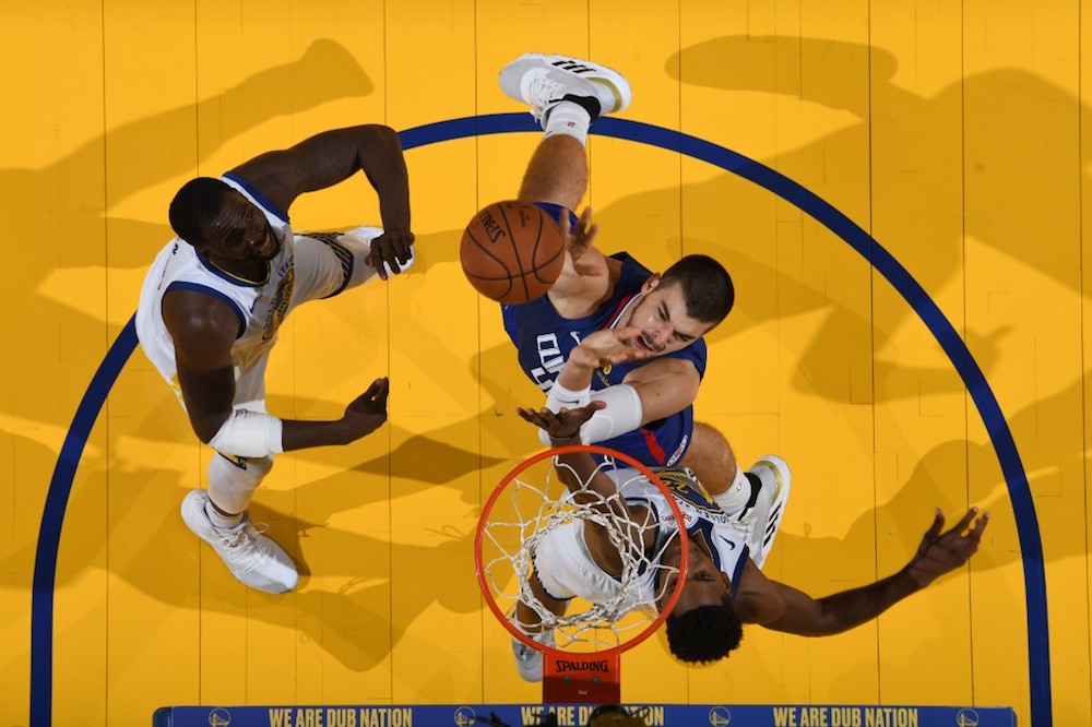 Ivica Zubac of the LA Clippers shoots the ball against the Golden State Warriors at Chase Centre in San Francisco October 24, 2019. u00e2u20acu201d AFP pic