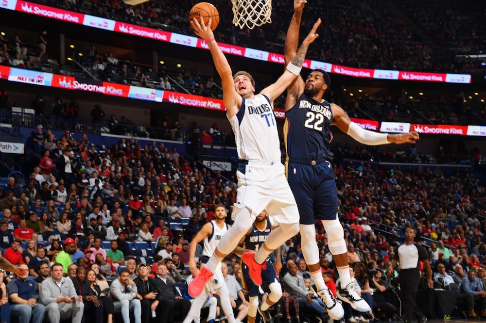 Luka Doncic of the Dallas Mavericks shoots the ball against the New Orleans Pelicans at the Smoothie King Centre in New Orleans, Louisiana October 25, 2019. u00e2u20acu201d AFP pic