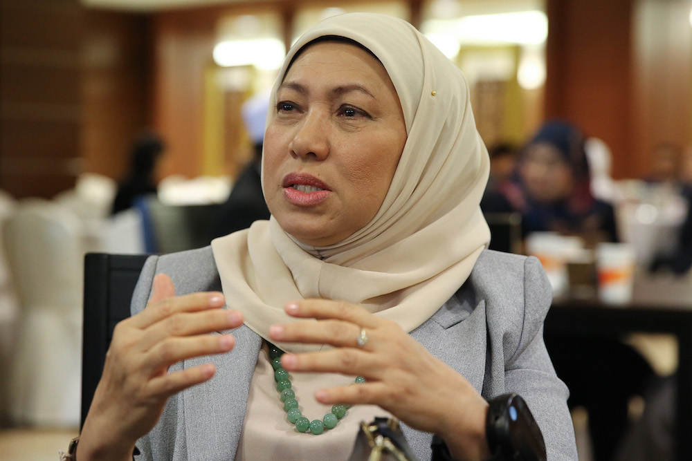 Nancy Shukri said she neither supports nor objects to the SPV, but warned Pakatan Harapan the impending failure of the vision should it fail to coordinate the implementation properly. u00e2u20acu201d Picture by Yusof Mat Isa