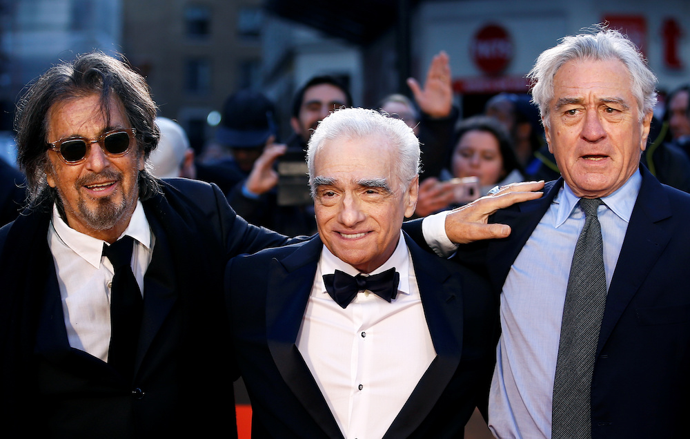 Director Martin Scorsese and cast members Al Pacino and Robert De Niro arrive for the screening of u00e2u20acu02dcThe Irishmanu00e2u20acu2122 during the 2019 BFI London Film Festival at the Odeon Luxe Leicester Square in London October 13, 2019. u00e2u20acu201d Reuters pic