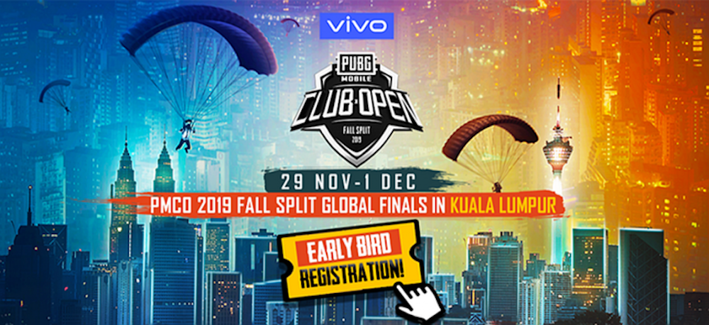 The early bird tickets for the PUBG Mobile Club Open Fall Split Global Finals are offered on a first-come, first-served basis. u00e2u20acu201d Picture via SoyaCincau