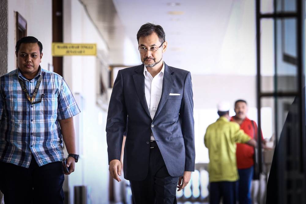 Former 1MDB chief executive officer Datuk Shahrol Azral Ibrahim Halmi is pictured at the Kuala Lumpur Court Complex October 16, 2019. u00e2u20acu2022 Picture  by Hari Anggara