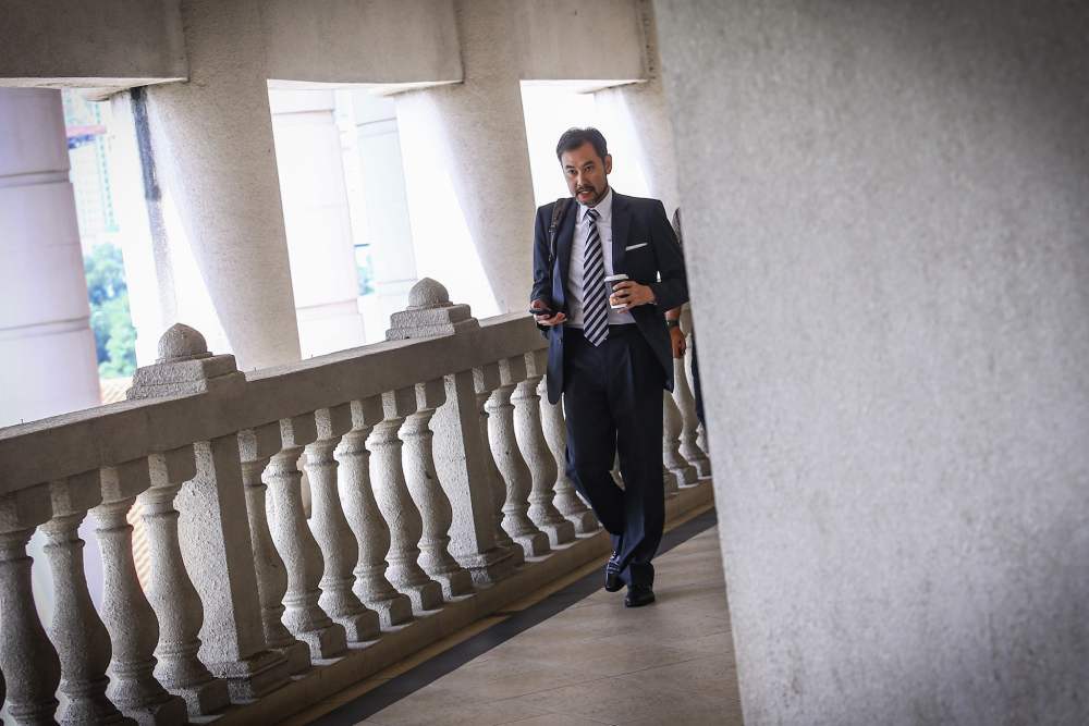 Former 1MDB chief executive officer Datuk Shahrol Azral Ibrahim Halmi arrives at the Kuala Lumpur Court Complex, October 21, 2019. u00e2u20acu2022 Picture by Hari Anggara