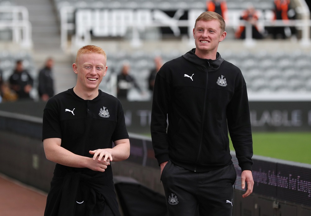 Newcastle United's Matthew Longstaff and Sean Longstaff inside the stadium before the match against Warford August 31, 2019. u00e2u20acu201d Reuters pic