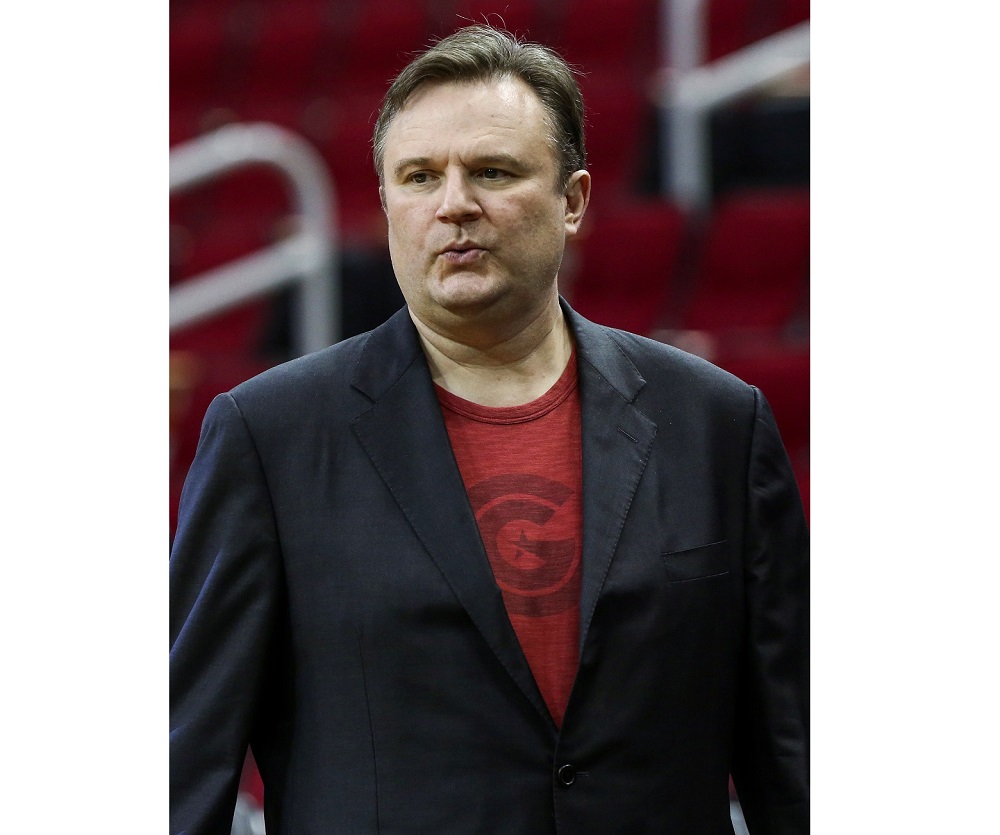 Houston Rockets general manager Daryl Morey looks on before a game between the Rockets and the San Antonio Spurs at Toyota Centre in Houston December 22, 2019. u00e2u20acu201d Picture by Troy Taormina-USA TODAY Sports via Reuters