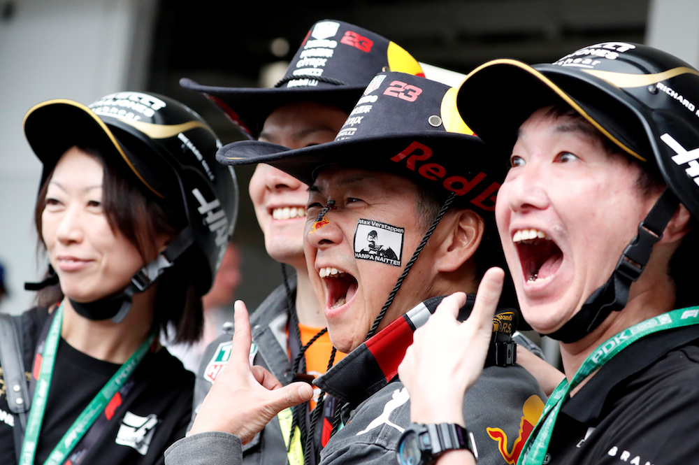 Fans gather at Suzuka Circuit ahead of the Japanese Grand Prix October 10, 2019. u00e2u20acu201d Reuters pic