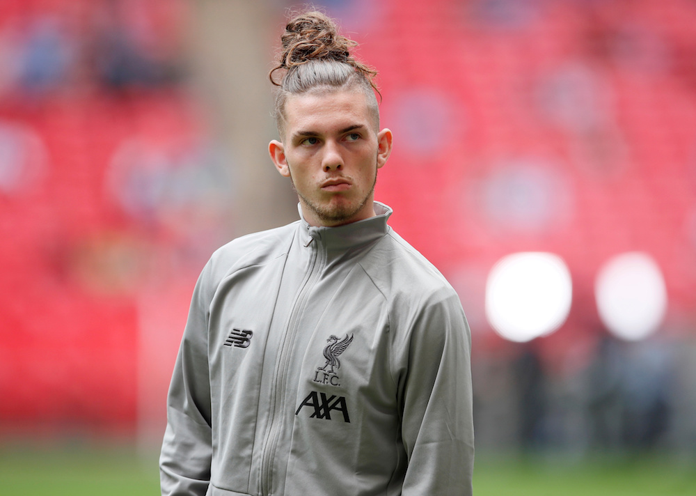 Liverpoolu00e2u20acu2122s Harvey Elliott inside the stadium before the Community Shield match with Manchester City in London August 4, 2019. u00e2u20acu201d Reuters pic