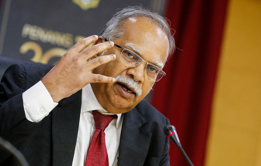 Penang Deputy Chief Minister I P. Ramasamy speaks to the press in George Town October 2, 2019. — Picture by Sayuti Zainudin