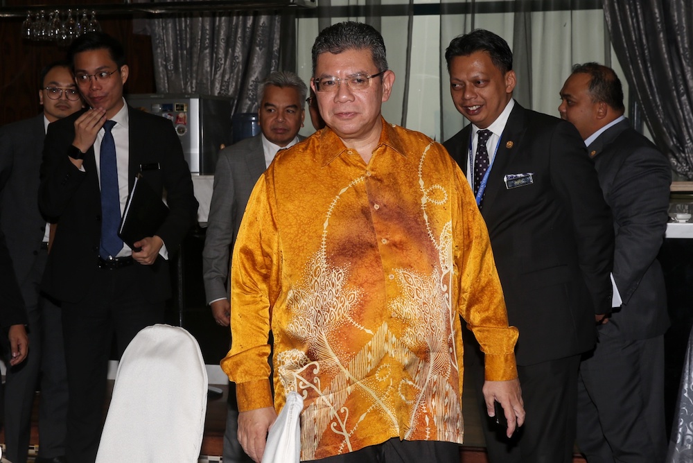 Foreign Minister Datuk Saifuddin Abdullah attends a media briefing at Wisma Putra in Putrajaya October 3, 2019. u00e2u20acu201d Picture by Choo Choy May