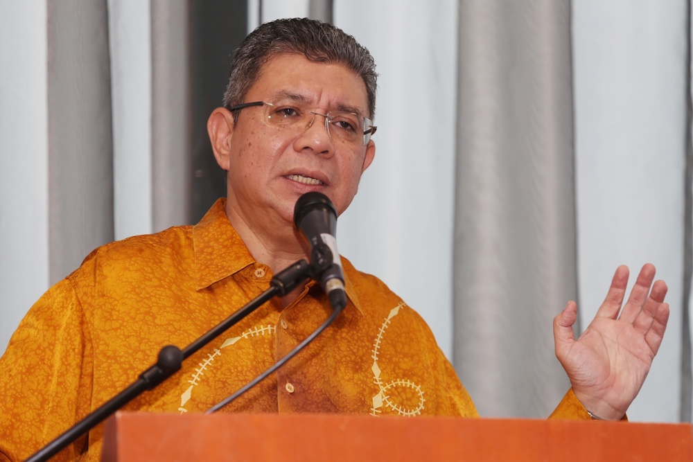 Foreign Minister Datuk Saifuddin Abdullah addresses a media briefing at Wisma Putra in Putrajaya October 3, 2019. u00e2u20acu201d Picture by Choo Choy May