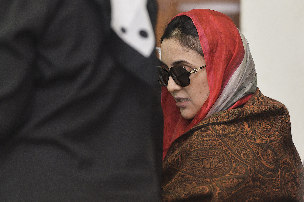 Samirah Muzaffar, accused of murdering her husband, Cradle Fund chief executive Nazrin Hassan, attends her trial at the Shah Alam High Court October 3, 2019. u00e2u20acu201d Picture by Miera Zulyana