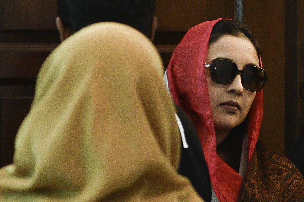 Samirah Muzaffar, accused of murdering her husband, Cradle Fund chief executive Nazrin Hassan, attends her trial at the Shah Alam High Court October 3, 2019. u00e2u20acu201d Picture by Miera Zulyana