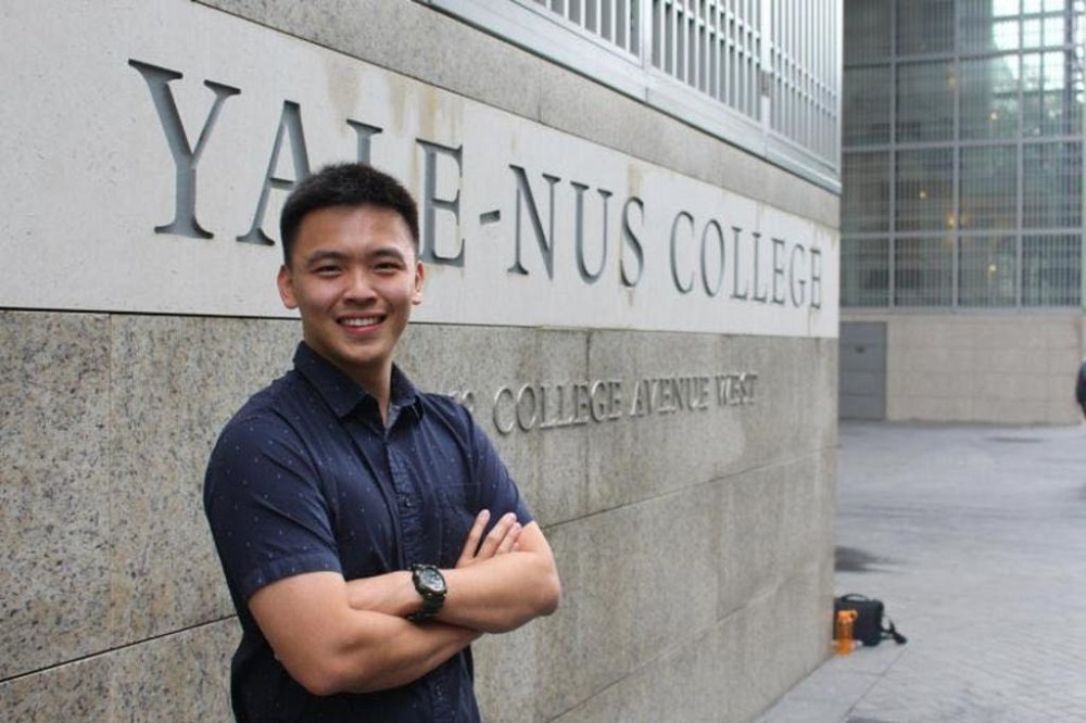 Brandon Lee Bing Xiang, featured in a Facebook post that has since been taken down. Yale-NUS College said that he has been suspended from school. u00e2u20acu201d Picture via Facebook/Humans of Yale-NUS