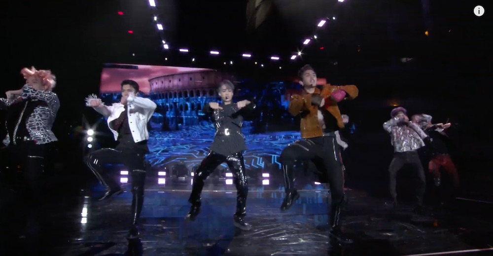 New K-pop supergroup SUPER M gave an energetic performance. u00e2u20acu201du00c2u00a0YouTube screencap