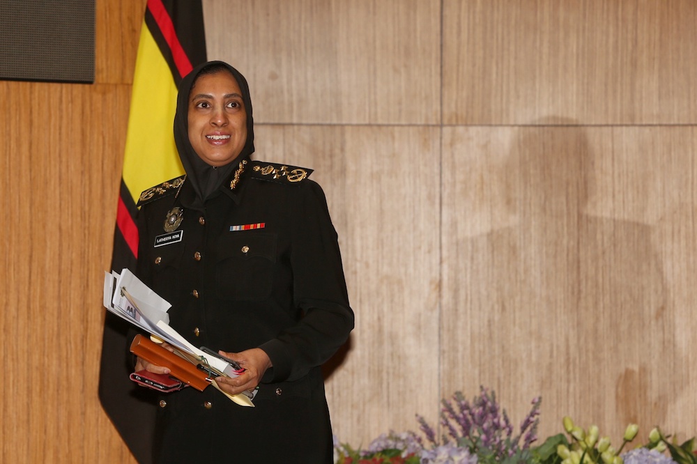 MACC chief commissioner Latheefa Koya arrives for a press conference in Putrajaya October 7, 2019. u00e2u20acu201d Picture by Choo Choy May