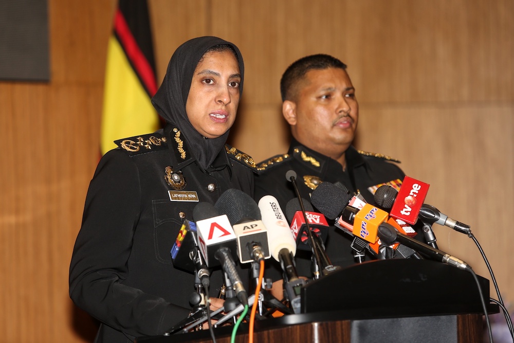MACC chief commissioner Latheefa Koya addresses a press conference in Putrajaya October 7, 2019. u00e2u20acu201d Picture by Choo Choy May