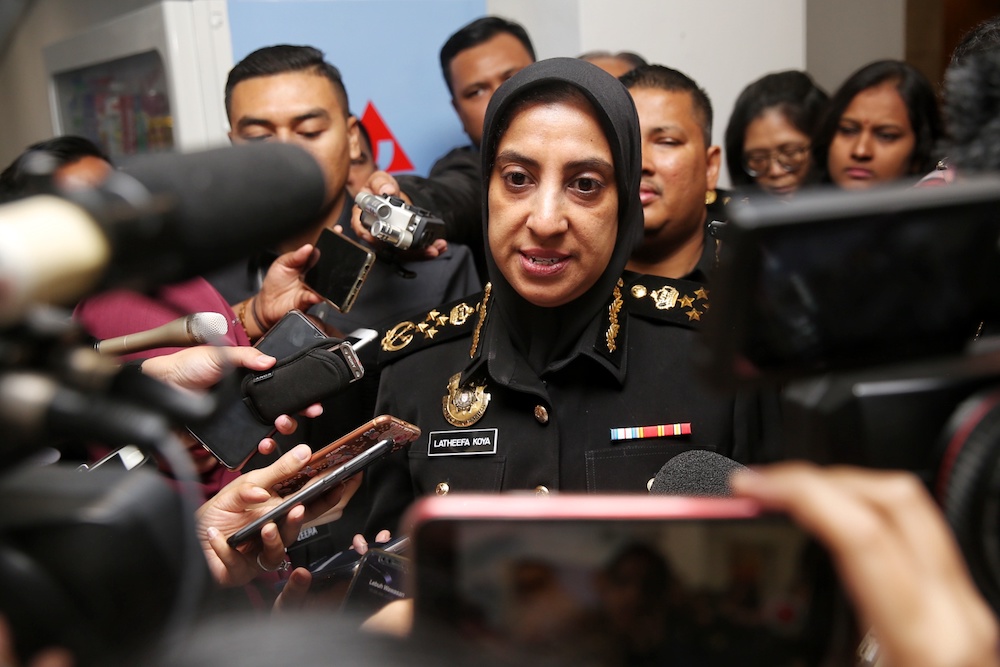 MACC chief commissioner Latheefa Koya speaks to the press in Putrajaya October 7, 2019. u00e2u20acu201d Picture by Choo Choy May