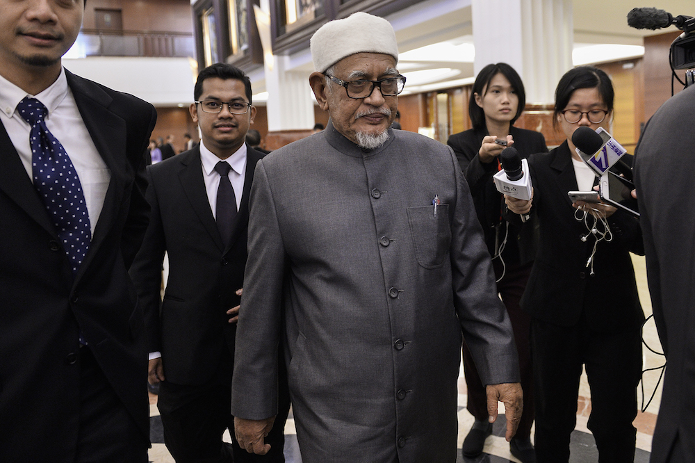 Datuk Seri Abdul Hadi Awang attends Parliament October 9, 2019. u00e2u20acu201d Picture by Miera Zulyana