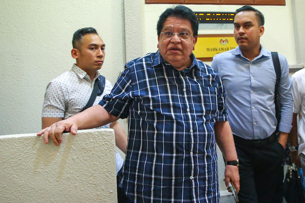 Former Federal Territories minister Datuk Seri Tengku Adnan Tengku Mansor is pictured at the Kuala Lumpur Courts Complex October 14, 2019. u00e2u20acu201d Picture by Yusof Mat Isa