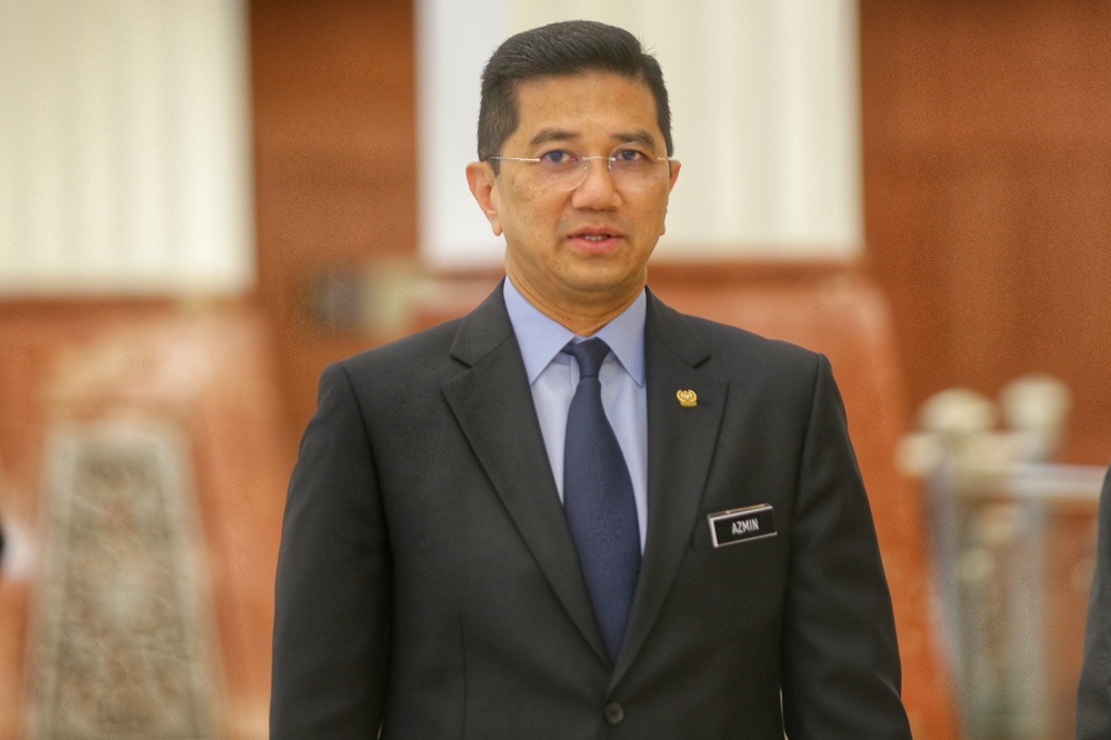 Economic Affairs Minister Datuk Seri Azmin Ali is pictured at the Parliament lobby October 15,2019. u00e2u20acu201d Picture by Ahmad Zamzahuri