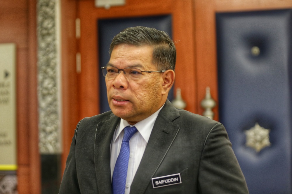 Datuk Seri Saifuddin Nasution is pictured at the Parliament lobby October 15,2019. u00e2u20acu201d Picture by Ahmad Zamzahuri