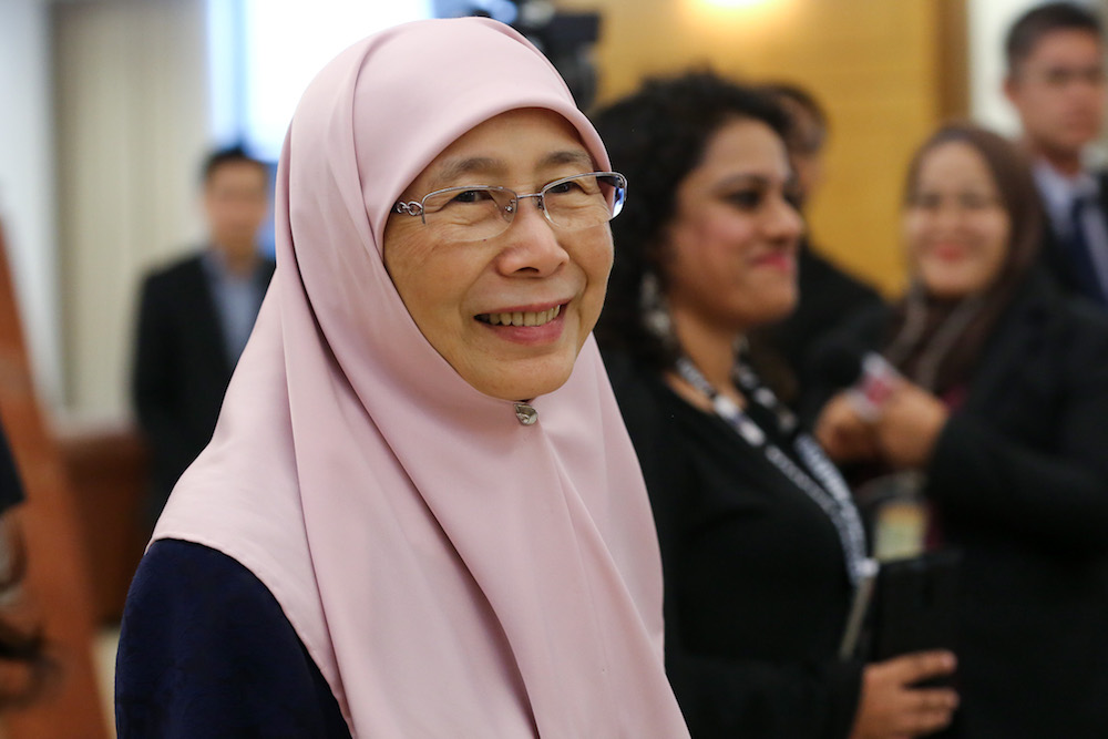 Deputy Prime Minister Datuk Seri Dr Wan Azizah Wan Ismail is pictured in Parliament October 21, 2019. u00e2u20acu201d Picture by Yusof Mat Isa