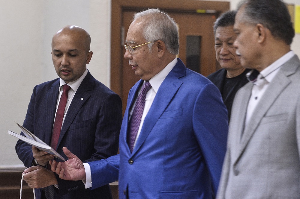 Datuk Seri Najib Razak at the Kuala Lumpur High Court October 22,2019. u00e2u20acu201d Picture by Miera Zulyana