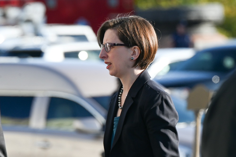 Deputy Assistant Secretary of Defene Laura Cooper arrives to testify in a closed-door deposition in Washington October 23, 2019. u00e2u20acu201d Reuters pic