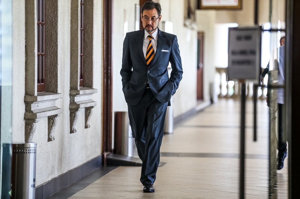 Former 1MDB CEO Datuk Shahrol Azral Ibrahim Halmi is pictured at the Kuala Lumpur High Court October 24, 2019. u00e2u20acu201d Picture by Firdaus Latif 