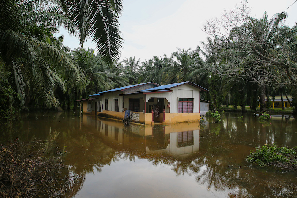 A flooded home is pictured in Kampung Parit Mahang, Jeram October 28, 2019. u00e2u20acu201d Picture by Yusof Mat Isa