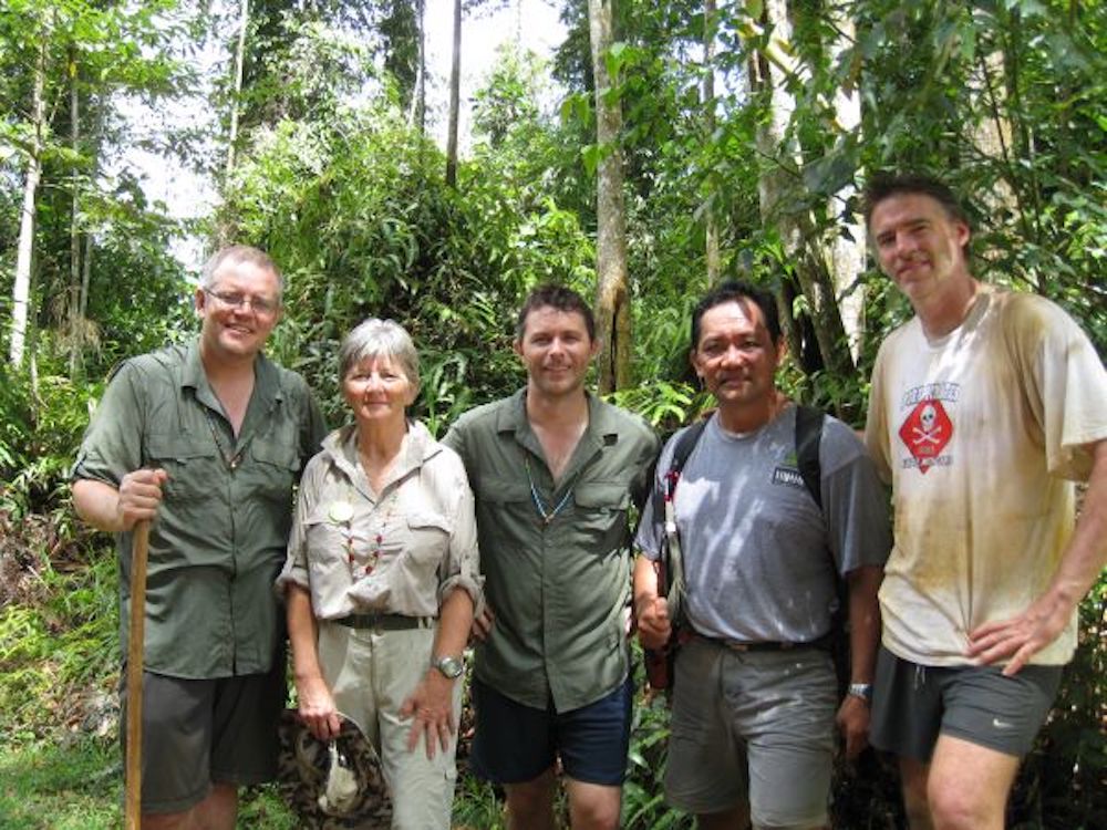 The Sandakan Death March tours conducted by Lynette and Tham (second right) have been attended by Australian lawmakers, including prime minister Scott Morrison (far left), who was a Federal Opposition MP back in 2011. — Picture courtesy of Lynette Silver