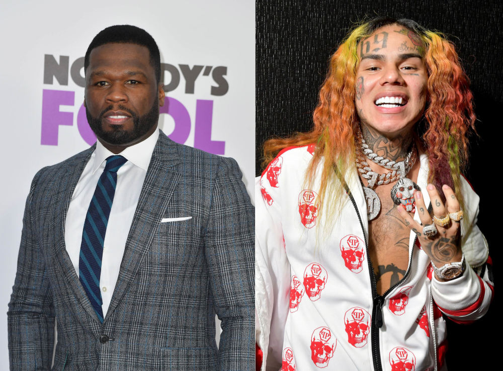 Rapper 50 Cent is reportedly working on a forthcoming docuseries dedicated to controversial rapper Tekashi 6ix9ine (right). u00e2u20acu201d AFP/Swan Gallet/WWD/Shutterstock pic via AFP-Relaxnews
