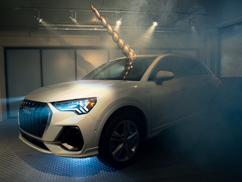 Audi turns the Q3 SUV into a unicorn for Halloween. u00e2u20acu201d Picture courtesy of Audi via AFP-Relaxnews