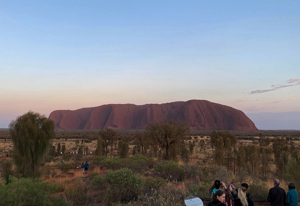 People view Uluru, formerly known as Ayers Rock, the day before a permanent ban on climbing the monolith takes effect following a decades-long fight by indigenous people to close the trek, near Yulara, Australia October 25, 2019. u00e2u20acu201d Reuters pic