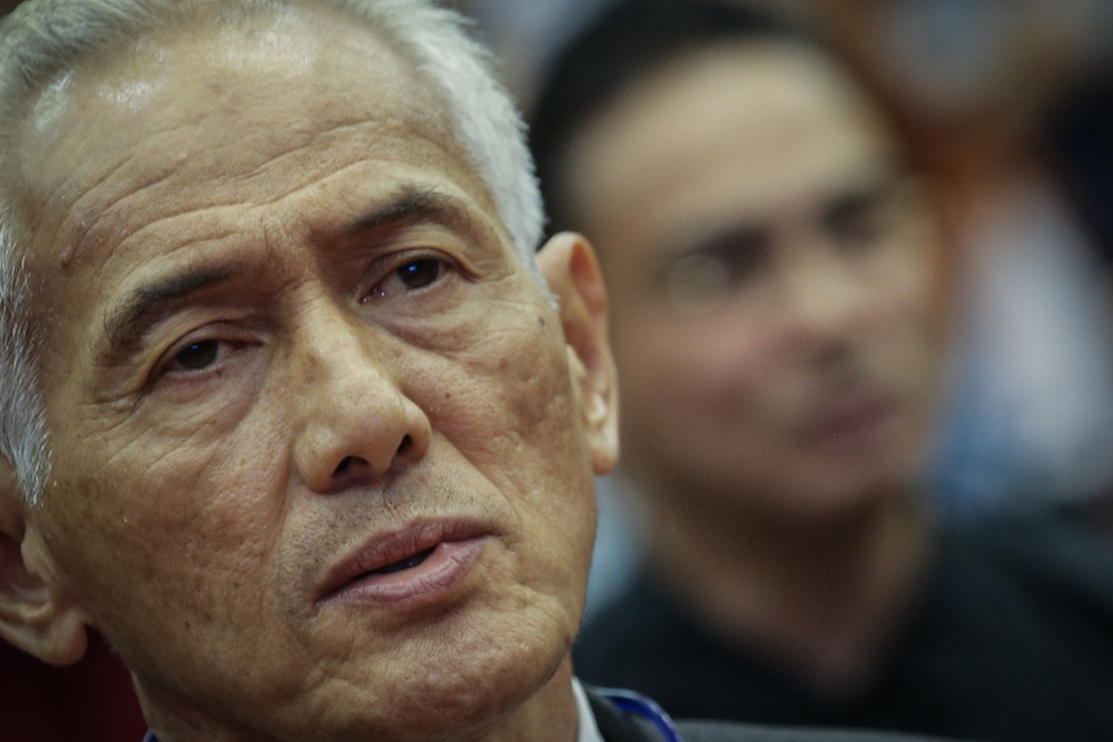 Universiti Malaya vice-chancellor Datuk Abdul Rahim Hashim attends the General Poverty, Human Rights and Youth Future Lecture at Universiti Malaya in Kuala Lumpur October 24, 2019. — Picture by Hari Anggara