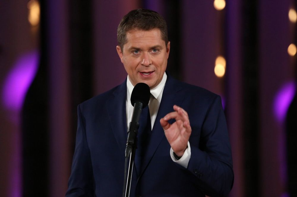 Conservative Party leader Andrew Scheer speaks during a press conference following the Federal leaders French language debate at the Canadian Museum of History in Gatineau, Quebec on October 10, 2019. u00e2u20acu201d AFP pic
