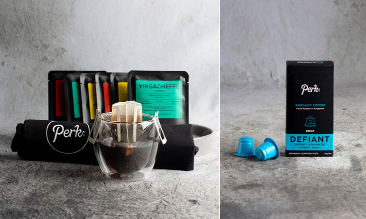 Some of Perk Coffee’s offerings include single-serve drip bags and Nespresso compatible PerkPods