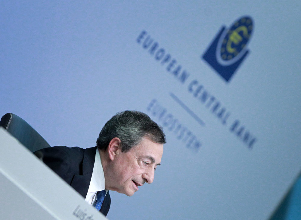 Mario Draghi, President of the European Central Bank (ECB), addresses the media during a press conference following the meeting of the Governing Council in Frankfurt am Main, western Germany, October 24, 2019. u00e2u20acu201d AFP pic