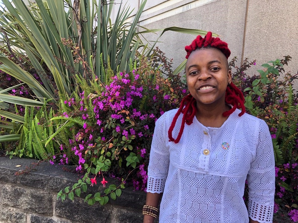 Young Malawian social entrepreneur Ellen Chilemba at the Social Enterprise World Forum in Addis Ababa October 23. u00e2u20acu201d Thomson Reuters Foundation pic