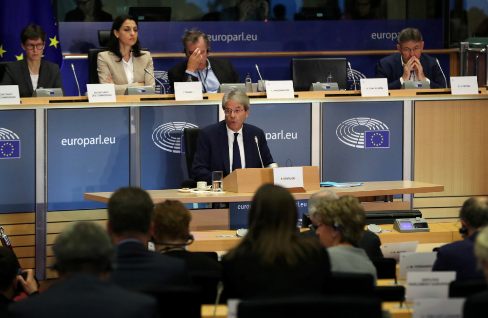 European Economy Commissioner-designate Paolo Gentiloni of Italy attends his hearing before the European Parliament in Brussels, Belgium October 3, 2019. u00e2u20acu201d Reuters pic 