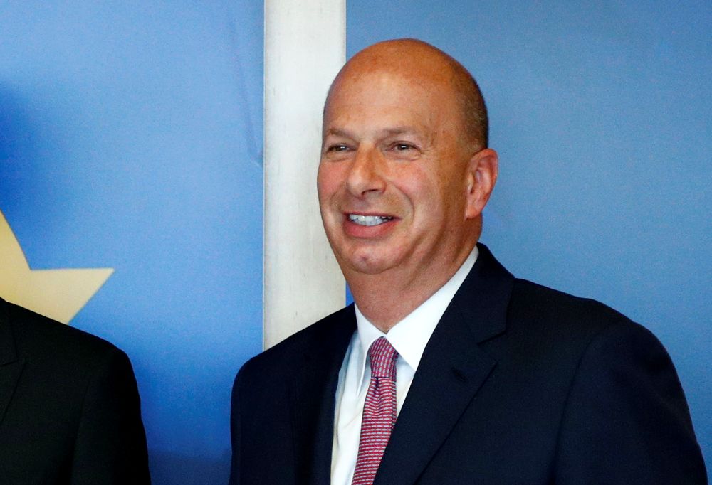 US Ambassador to the EU Gordon Sondland poses ahead of a meeting with European Commission President Jean-Claude Juncker and White House senior adviser Jared Kushner (unseen) at the EU Commission headquarters in Brussels, June 4, 2019. u00e2u20acu201d Reuters pic