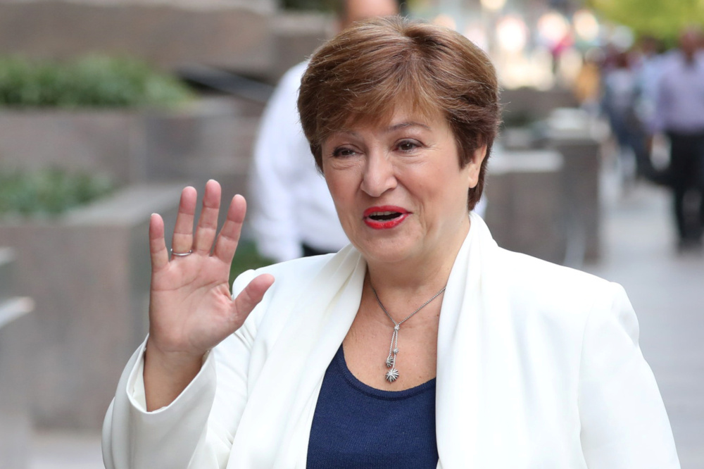 IMF Managing Director Kristalina Georgieva arrives for her first day in her new post at IMF headquarters in Washington, US October 1, 2019. u00e2u20acu201d Reuters pic 