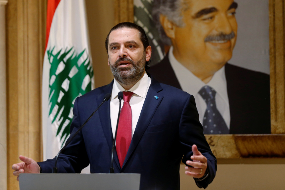 Lebanonu00e2u20acu2122s Prime Minister Saad al-Hariri speaks during a news conference in Beirut, Lebanon October 29, 2019. u00e2u20acu201d Reuters pic 